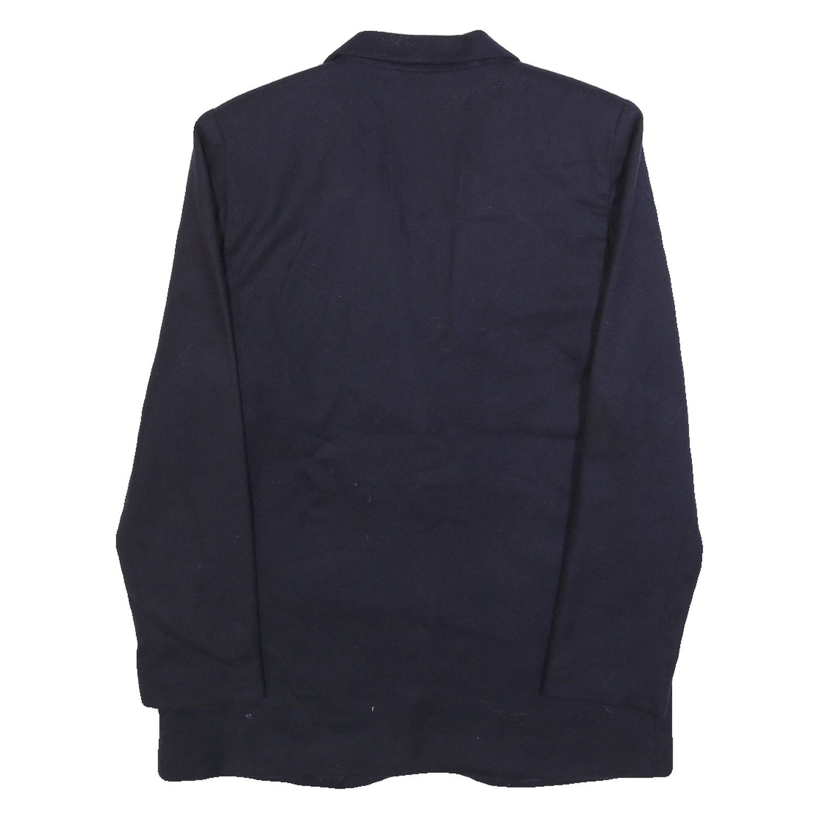 SAG HARBOR Womens Navy Blue Wool Button Jacket S Woven Classic Tailored Blazer