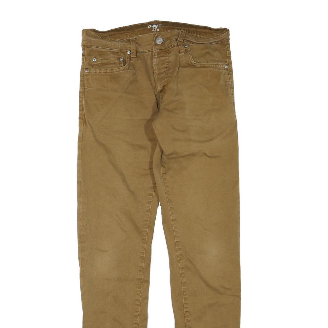 CARHARTT Womens Jeans Brown Regular Straight Denim W28 L32 Durable Comfort