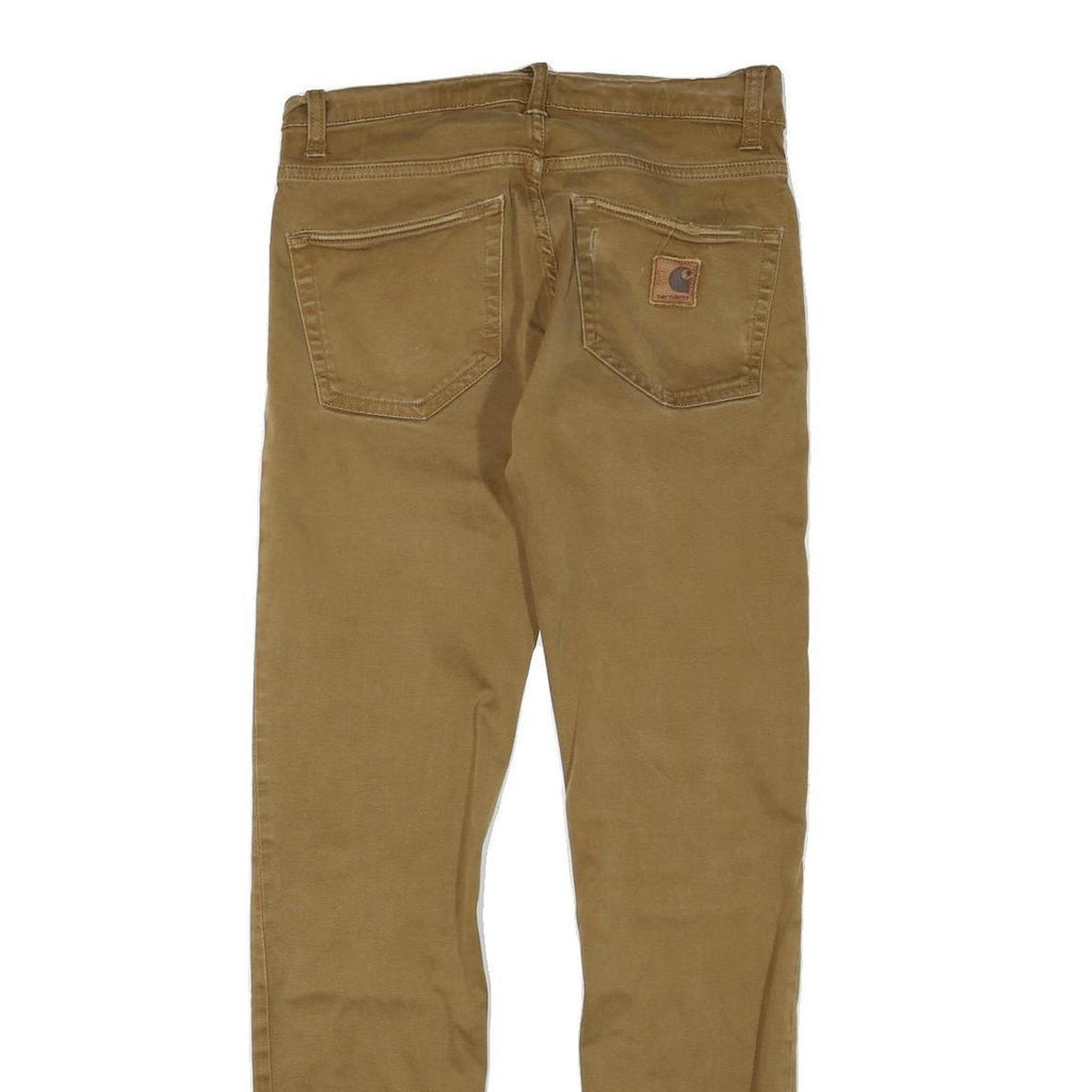 CARHARTT Womens Jeans Brown Regular Straight Denim W28 L32 Durable Comfort
