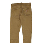 CARHARTT Womens Jeans Brown Regular Straight Denim W28 L32 Durable Comfort