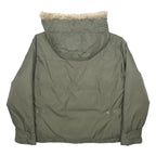 COLUMBIA Womens Green Zip Hooded Nylon Jacket XL Outdoor Winter Coat Parka Warm