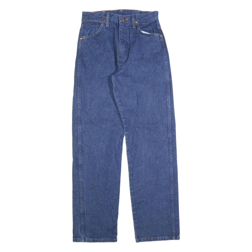 WRANGLER Womens Regular Blue Denim Rinse Jeans W26 L30 Classic Fit Straight Leg