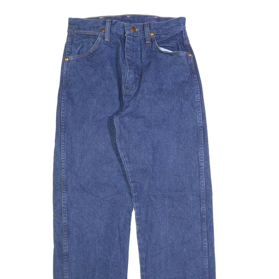 WRANGLER Womens Regular Blue Denim Rinse Jeans W26 L30 Classic Fit Straight Leg