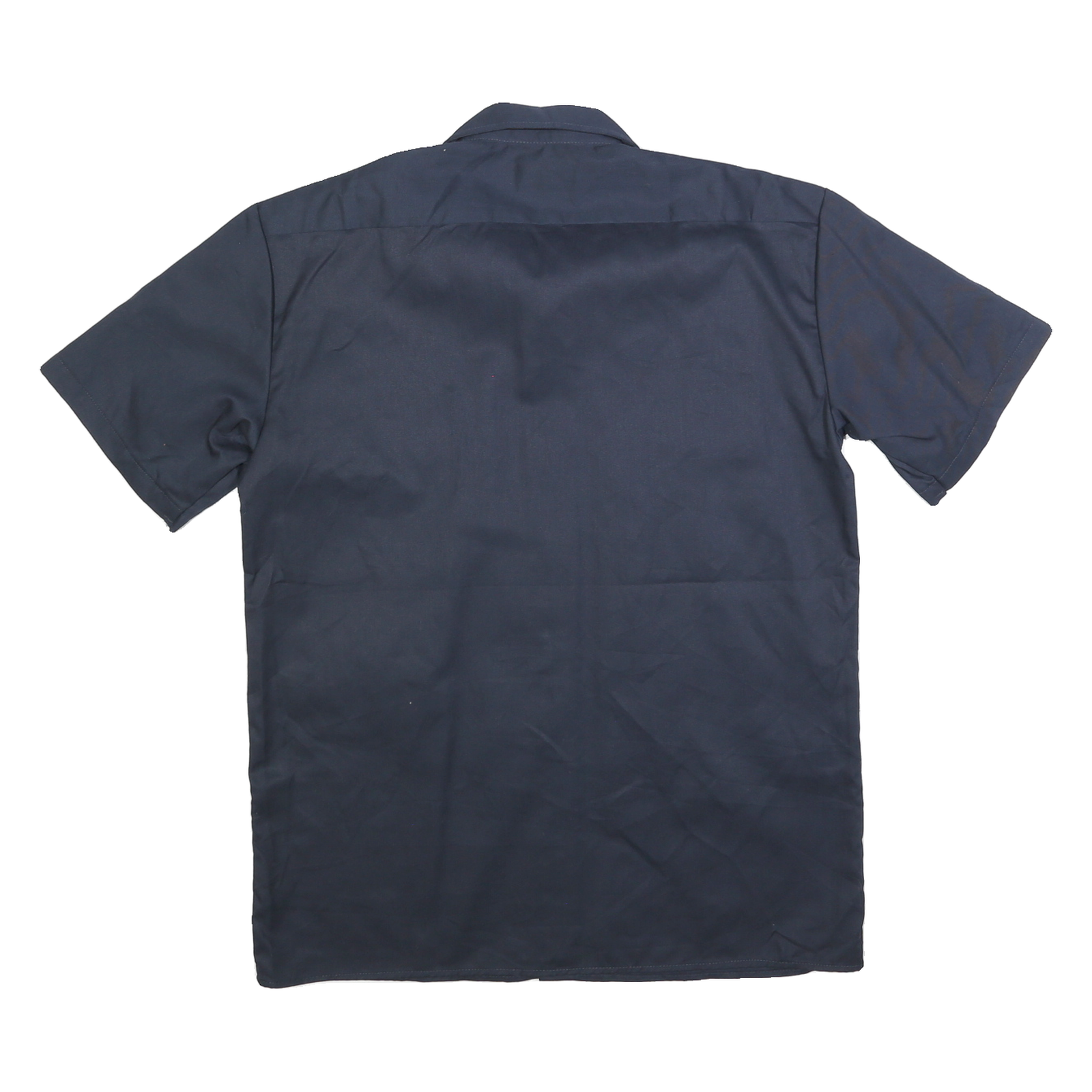 DICKIES Mens Navy Blue Workwear Shirt M Cotton Blend Button Front