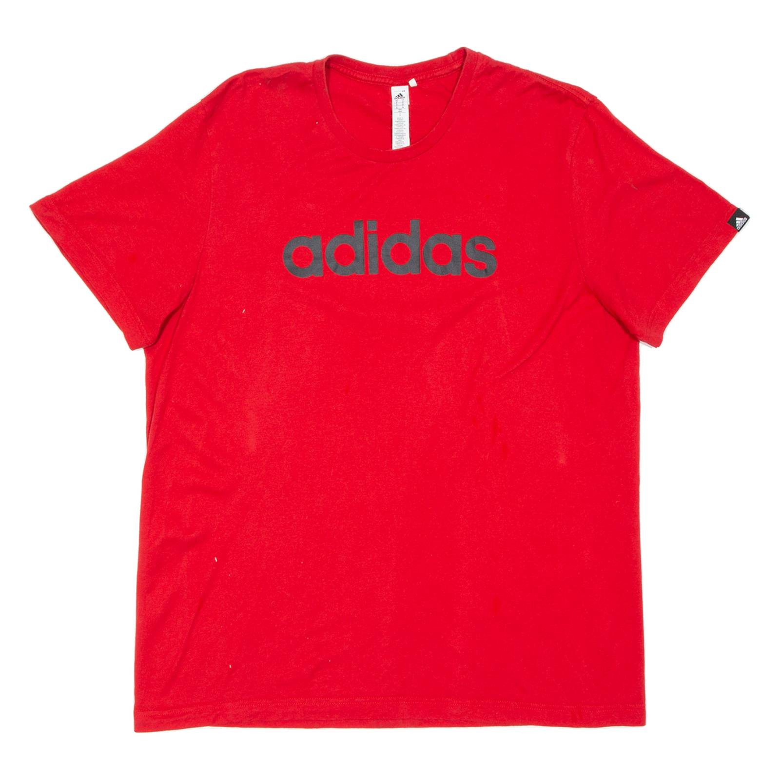 ADIDAS Mens T-Shirt Red M
