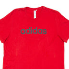 ADIDAS Mens T-Shirt Red M