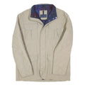 TOMMY HILFIGER Mens Beige XL Quilted Button Jacket Polyester Blend Classic