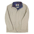 TOMMY HILFIGER Mens Beige XL Quilted Button Jacket Polyester Blend Classic