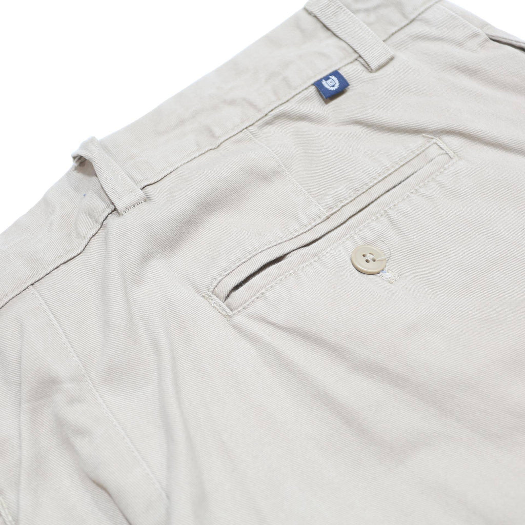 CHAPS Mens Cotton Beige Relaxed Straight Trousers W36 L32 Classic Zip Chino