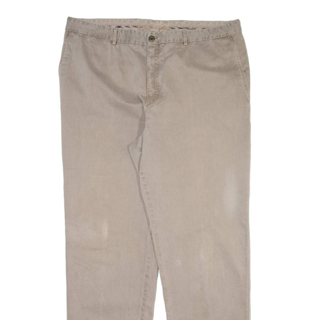 BURBERRY Mens Trousers Beige Relaxed Straight W40 L34