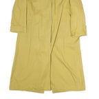 ALLEGRI Womens Yellow Cotton Long Sleeve Zip Jacket L Plain Classic