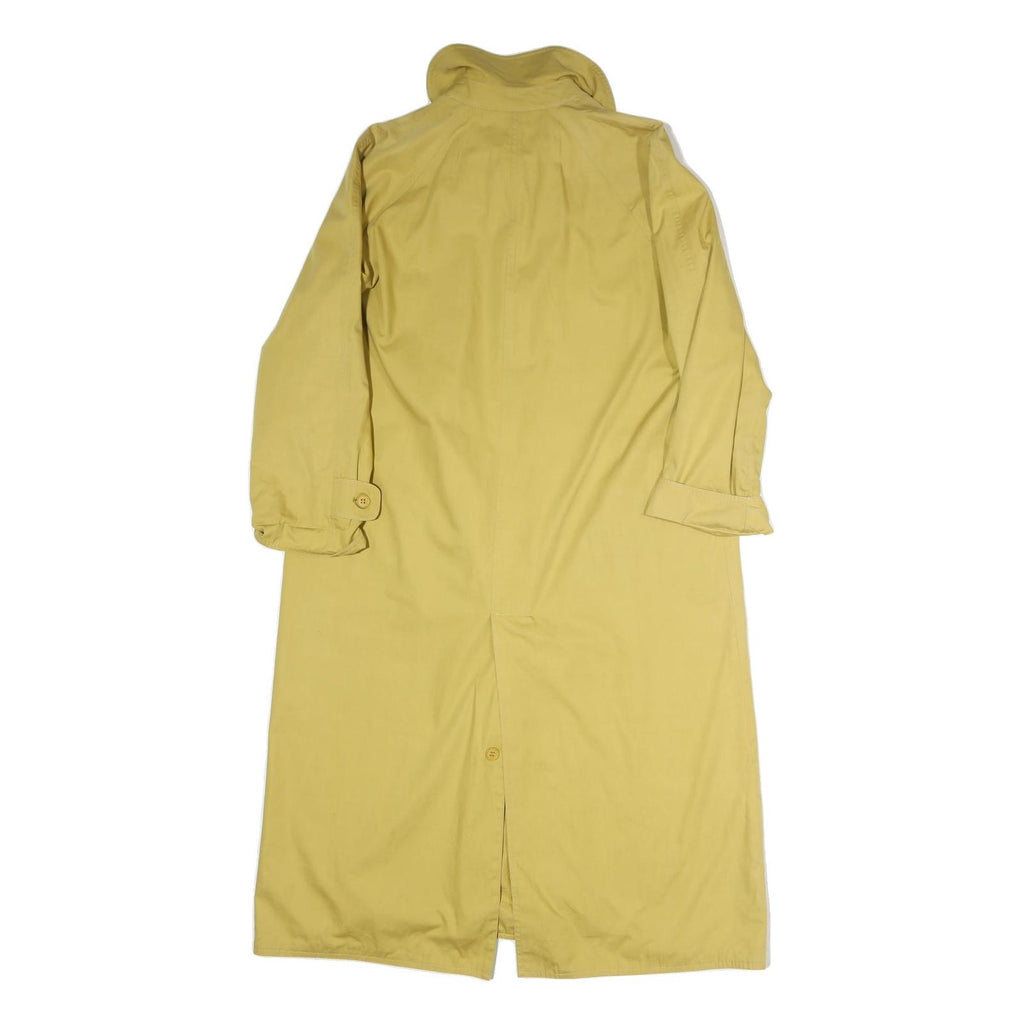 ALLEGRI Womens Yellow Cotton Long Sleeve Zip Jacket L Plain Classic