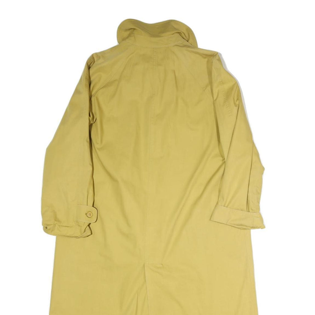 ALLEGRI Womens Yellow Cotton Long Sleeve Zip Jacket L Plain Classic