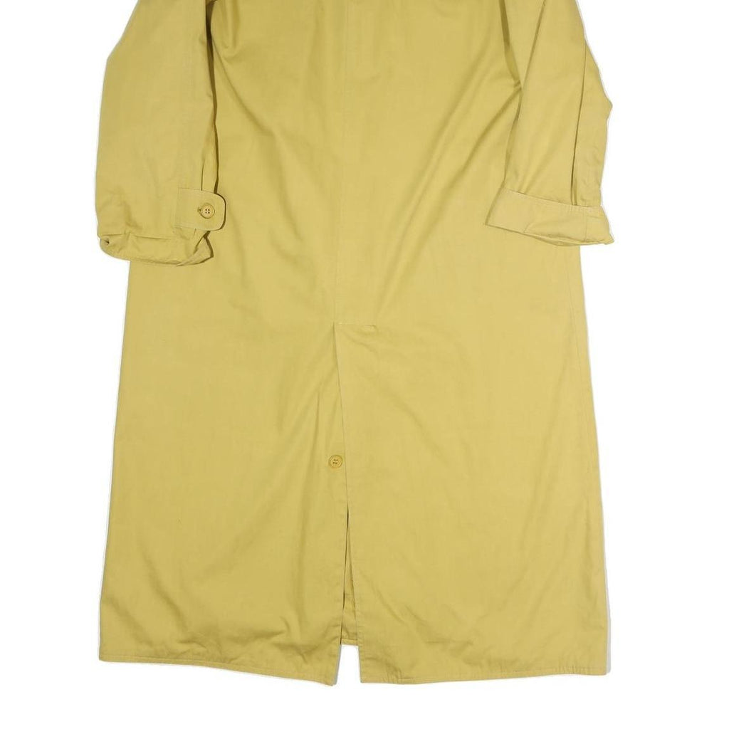 ALLEGRI Womens Yellow Cotton Long Sleeve Zip Jacket L Plain Classic