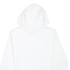 CHAMPION Mens White Pullover Hoodie S Classic Logo Cotton Blend Drawstring