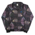 NIKE Womens Track Jacket Black Crazy Pattern S