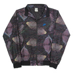 NIKE Womens Track Jacket Black Crazy Pattern S
