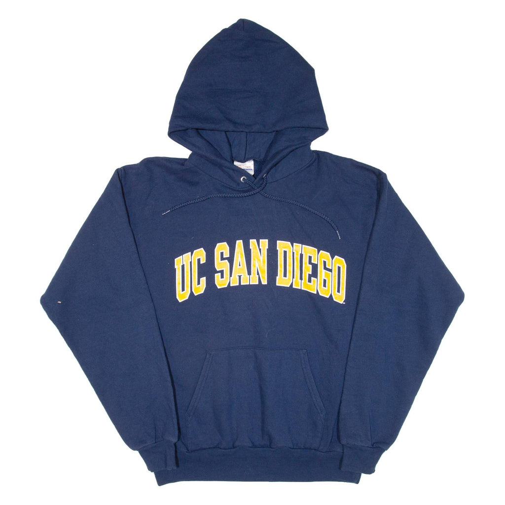 HANES Uc San Diego Mens Blue Hoodie USA M