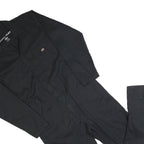 DICKIES Mens Black Cotton Blend Dungarees Regular Fit L W44 L32 Workwear