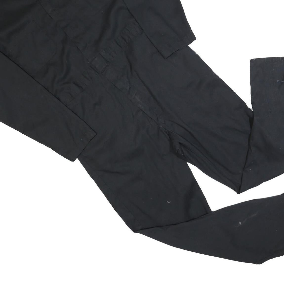 DICKIES Mens Black Cotton Blend Dungarees Regular Fit L W44 L32 Workwear