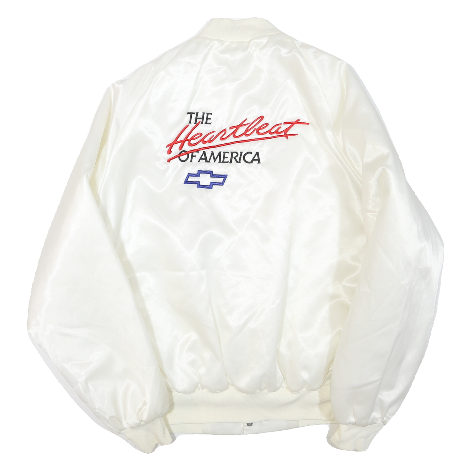 WESTARK USA Mens White Satin Button Jacket XL Polyester Blend The Heartbeat