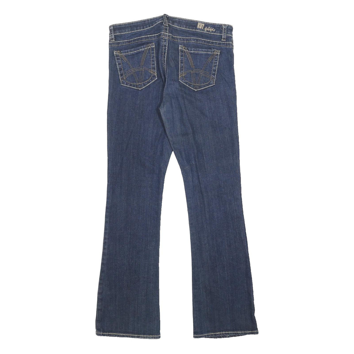 KUT Womens Regular Fit Bootcut Denim Jeans Blue Cotton Blend W32 L32