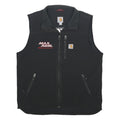 CARHARTT Mens Black Motor Sports Nylon Zip Jacket L Workwear Pockets