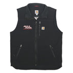 CARHARTT Mens Black Motor Sports Nylon Zip Jacket L Workwear Pockets