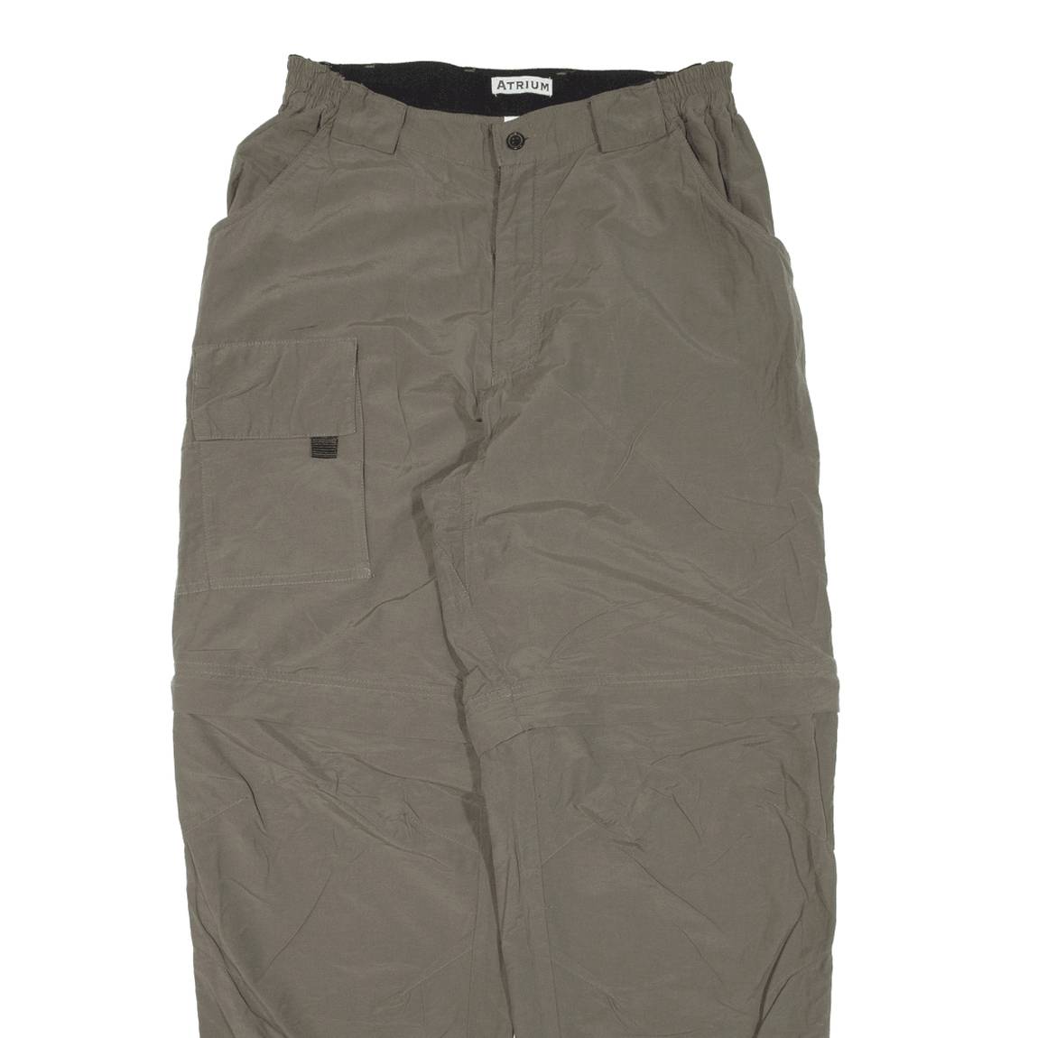 ATRIUM Cargo Zip-off Womens Trousers Green Loose Tapered W29 L32