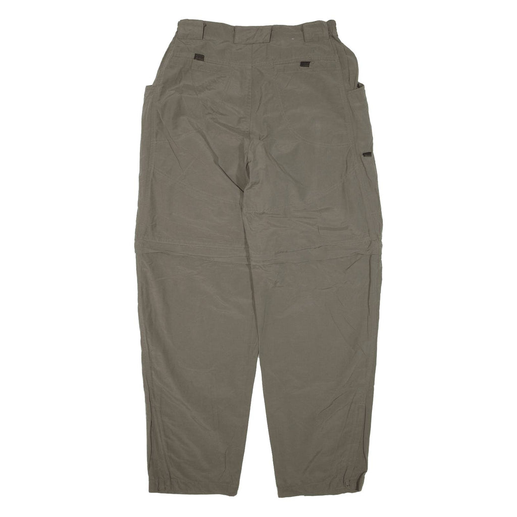 ATRIUM Cargo Zip-off Womens Trousers Green Loose Tapered W29 L32