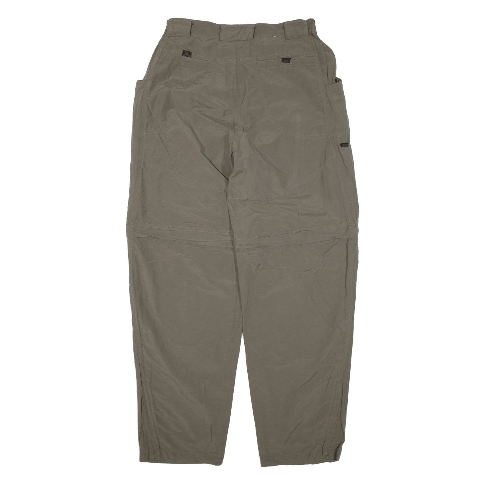 ATRIUM Cargo Zip-off Womens Trousers Green Loose Tapered W29 L32