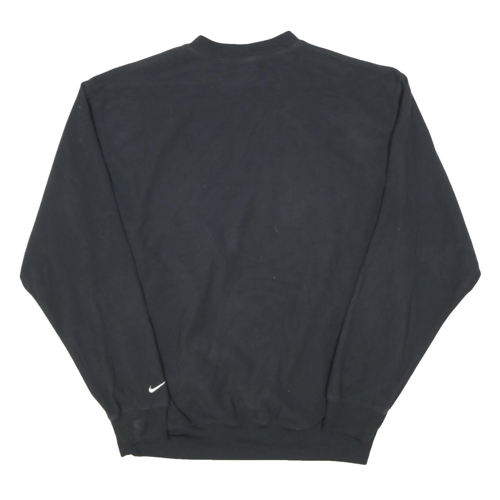 NIKE Mens Black Wolf Creek Crew Neck L Sweatshirt Polyester Blend Casual