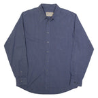 JOOP! Mens Shirt Blue Check Long Sleeve L