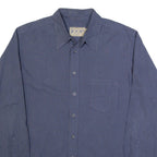 JOOP! Mens Shirt Blue Check Long Sleeve L