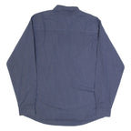 JOOP! Mens Shirt Blue Check Long Sleeve L
