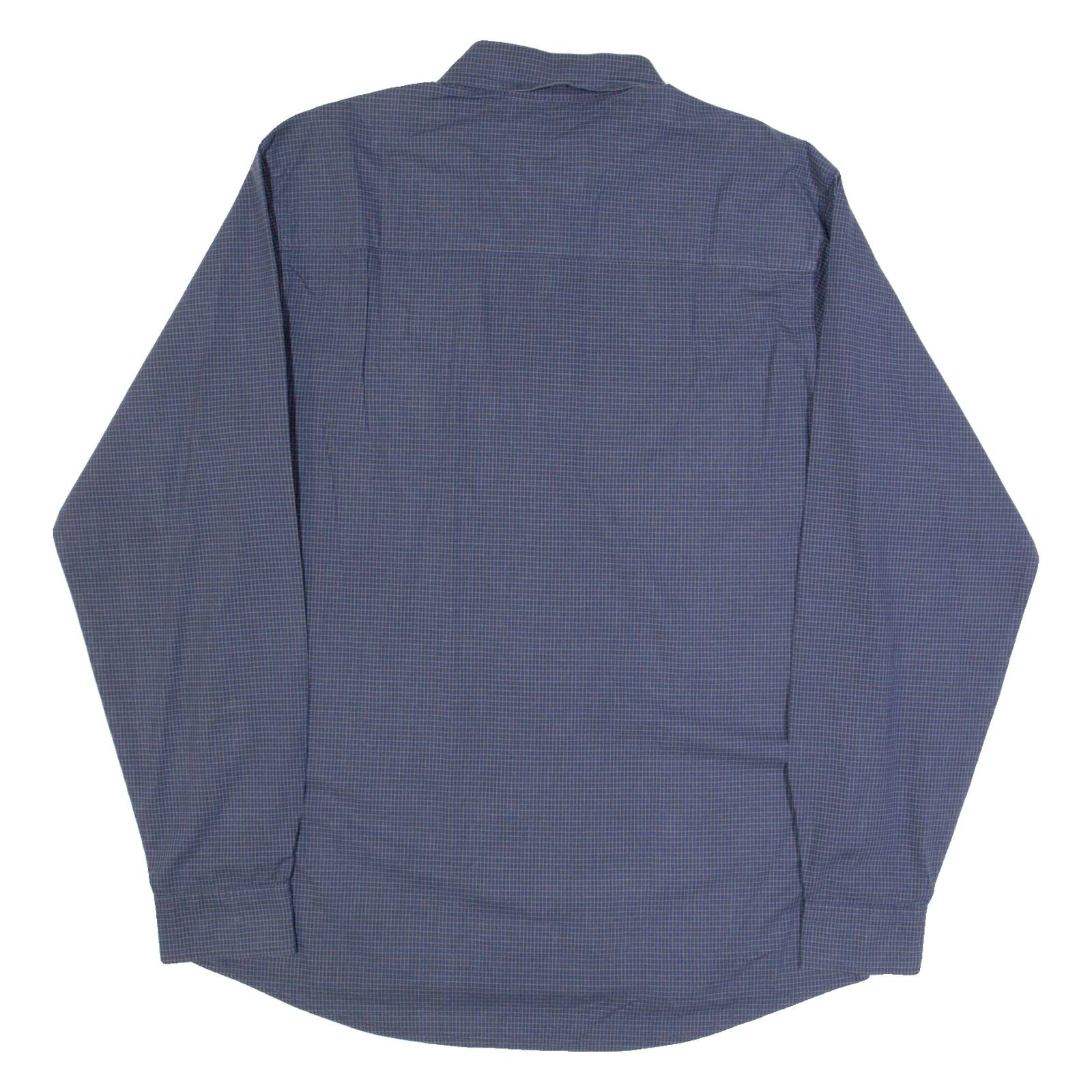 JOOP! Mens Shirt Blue Check Long Sleeve L