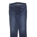 GUESS Womens Jeans Blue Slim Skinny Denim Medium W30 L30 Stylish Zip Fastening