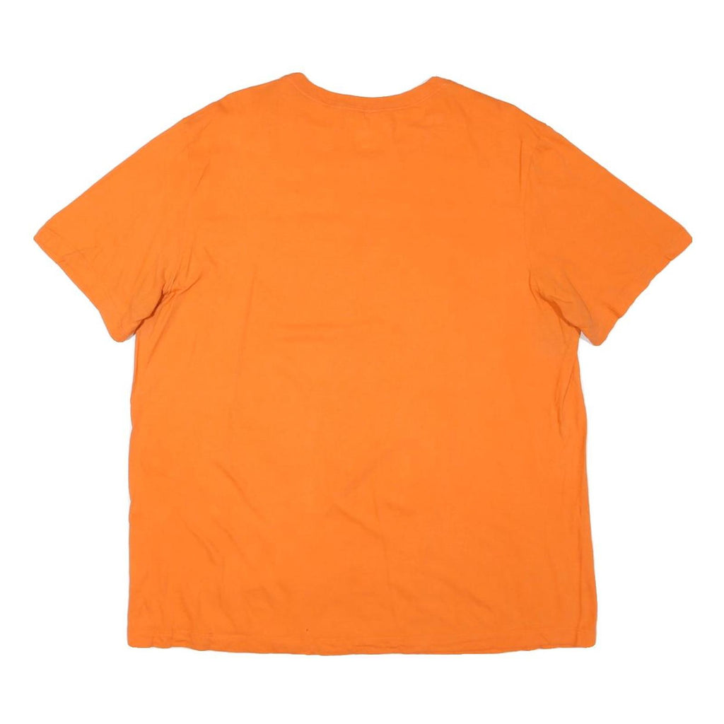 NIKE Mens Orange Graphic T-Shirt XL Short Sleeve Crew Neck Casual Wear