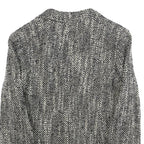 MAX MARA Womens Black & White Wool Blend Button Jacket UK 8 Woven Classic