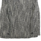 MAX MARA Womens Black & White Wool Blend Button Jacket UK 8 Woven Classic