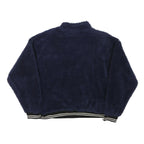 FILA Womens Navy Blue Polyester Blend Zip Jacket 2XL Fleece Casual Outerwear