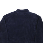 FILA Womens Navy Blue Polyester Blend Zip Jacket 2XL Fleece Casual Outerwear