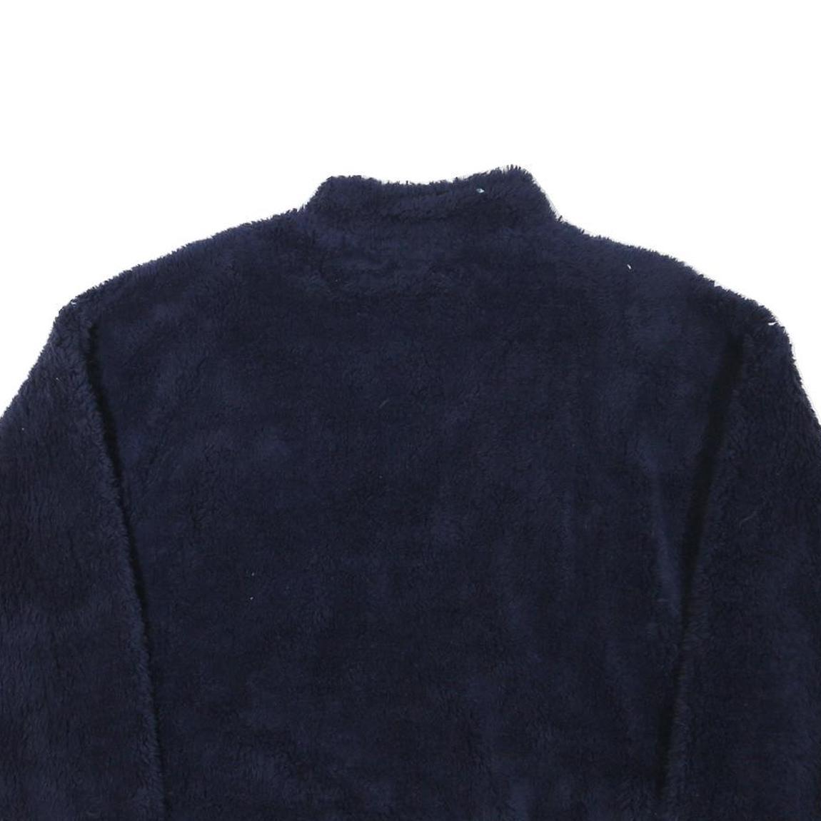 FILA Womens Navy Blue Polyester Blend Zip Jacket 2XL Fleece Casual Outerwear