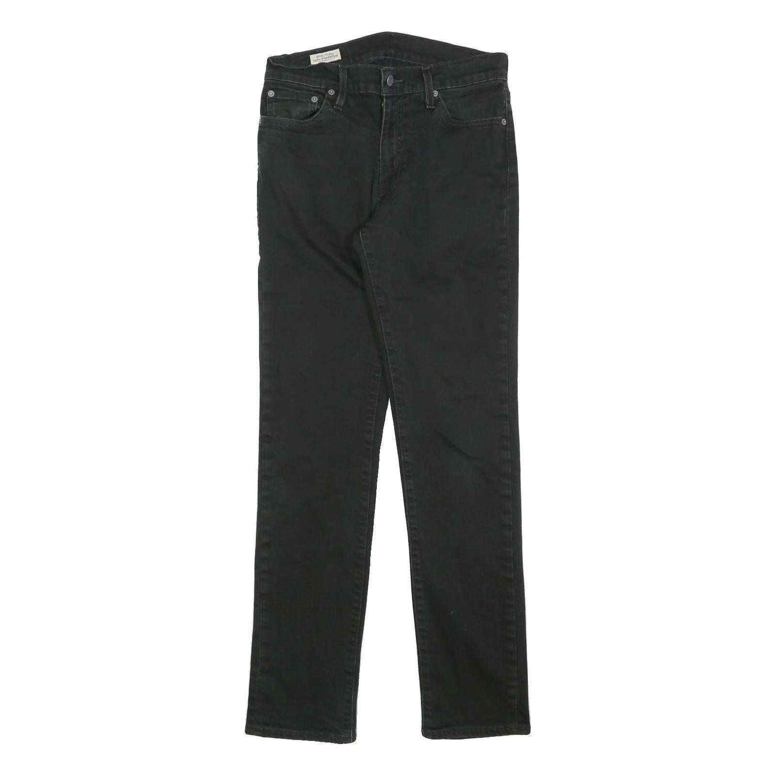 LEVI'S 511 BIG E Mens Jeans Black Slim Skinny Denim Medium W30 L32 Classic Zip