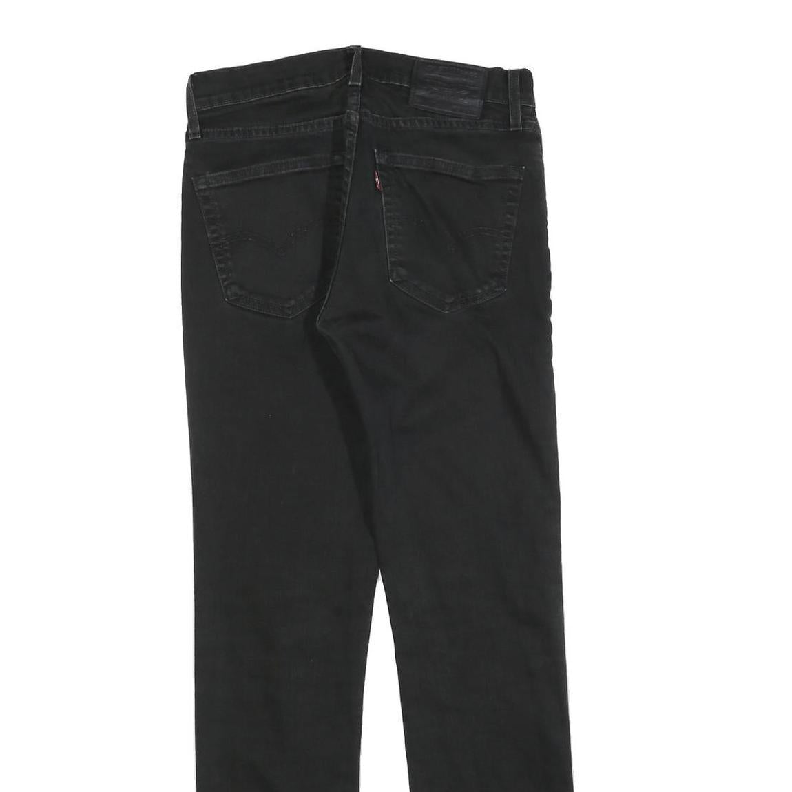 LEVI'S 511 BIG E Mens Jeans Black Slim Skinny Denim Medium W30 L32 Classic Zip