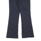 CALVIN KLEIN Womens Jeans Black Regular Flared Denim Dark W30 L30 Zip Cotton