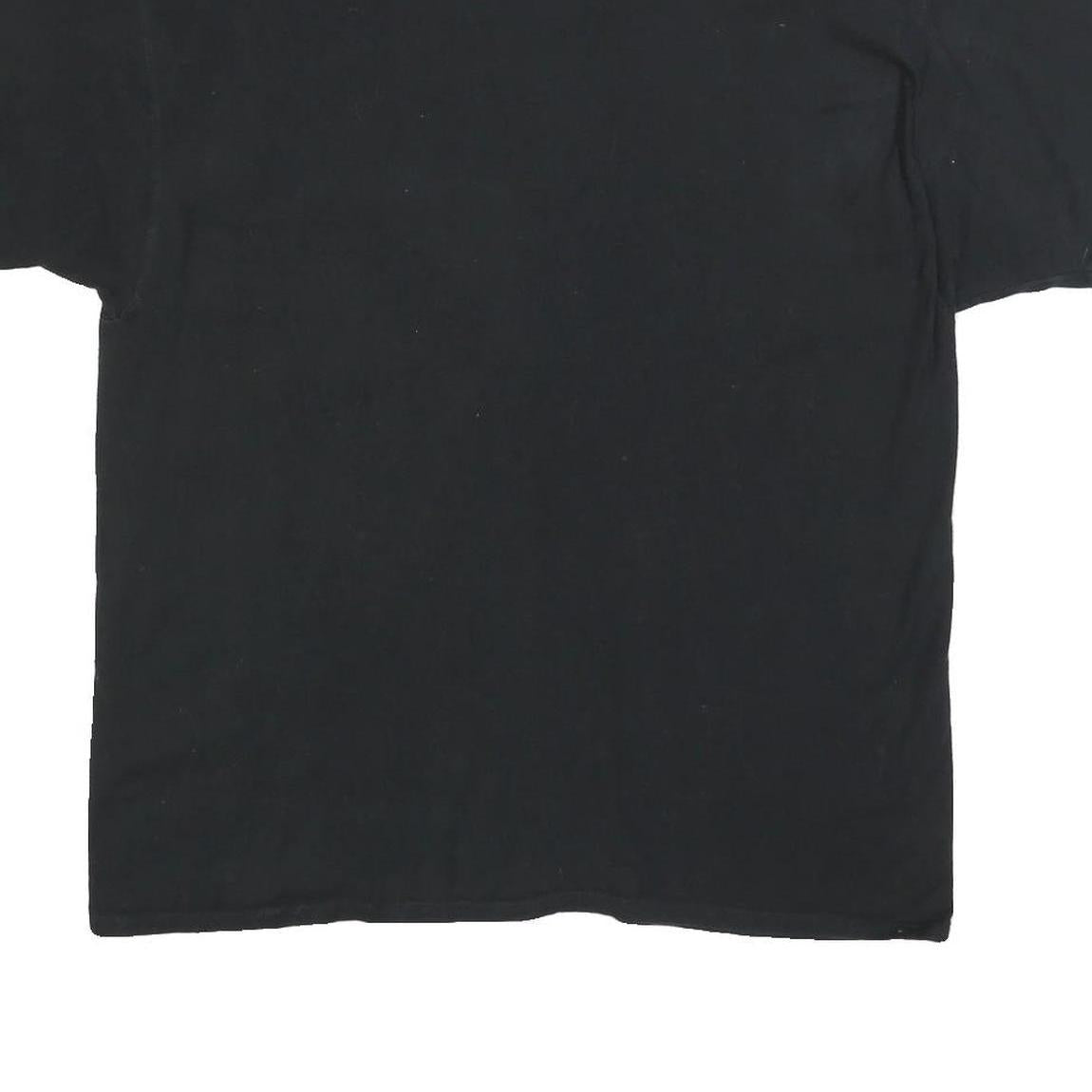 CHAMPION Mens Black Classic T-Shirt XL Short Sleeve Crew Neck Cotton Blend