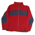CHAPS Mens Red & Navy Classic Jacket L Polyester Zip Outdoor Casual