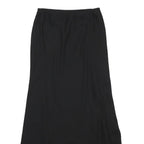PERI PETITES Womens Black Maxi Polyester Woven Flared Skirt S Elegant Hosiery