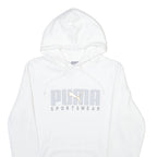 PUMA Mens White Hoodie S